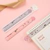 15cm Cute Paw Ruler Cartoon Kitties Acrylic Plastic Straight Measuring Rule Bookmark Stationery Office School Supplies