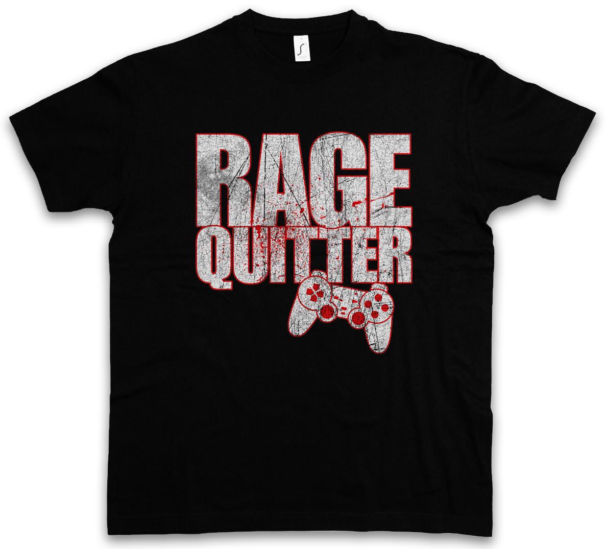 RAGE QUITTER T-SHIRT Fun Gamer Gaming Admin computer scientist Raid MMORPG RPG S