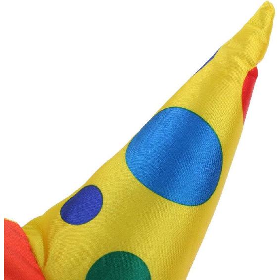 

Повязка на голову в виде шляпы клоуна, очень большая, в горошек, головной убор для Хэллоуина, карнавала, реквизит для циркового костюма - B