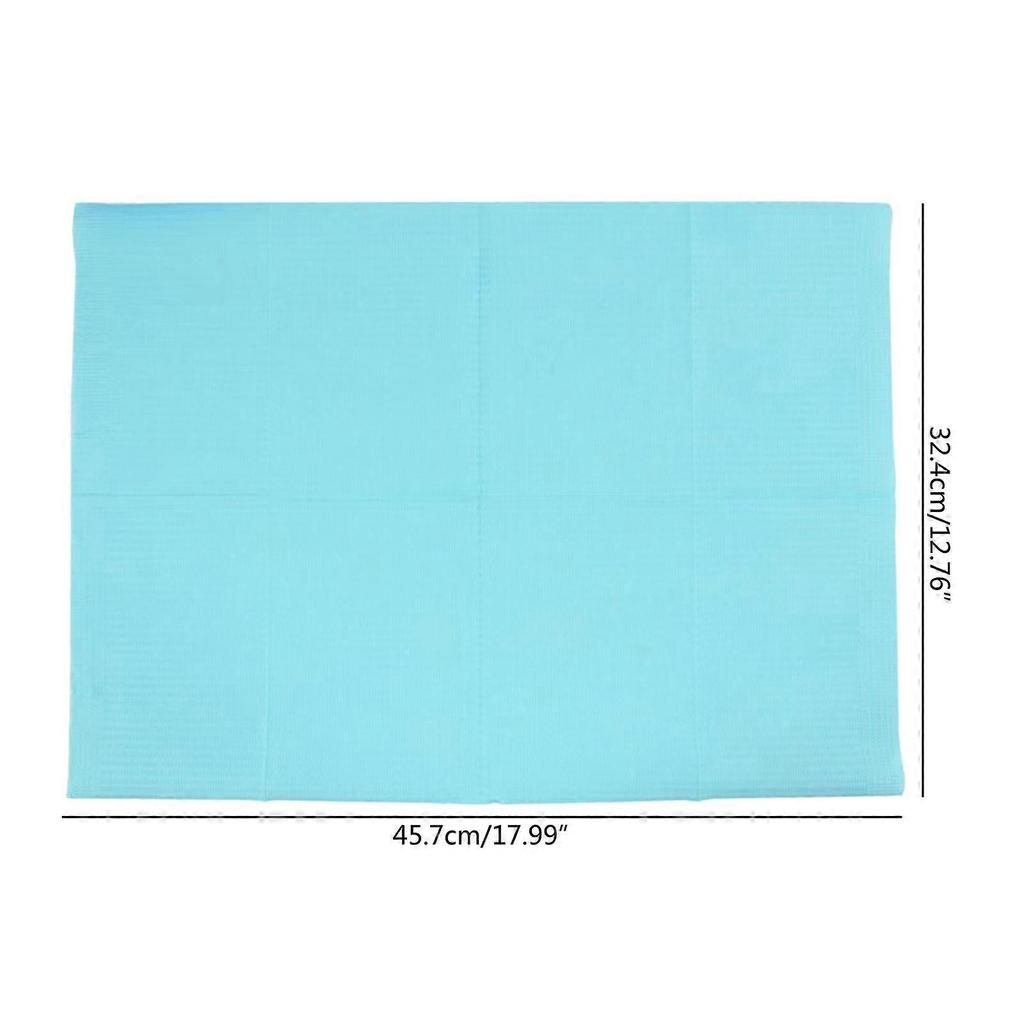 125Pcs Nail Art Table Mat Disposable Clean Pads for Nails Care Gel Polish Waterproof Tablecloths Manicure Tool Accessory  White