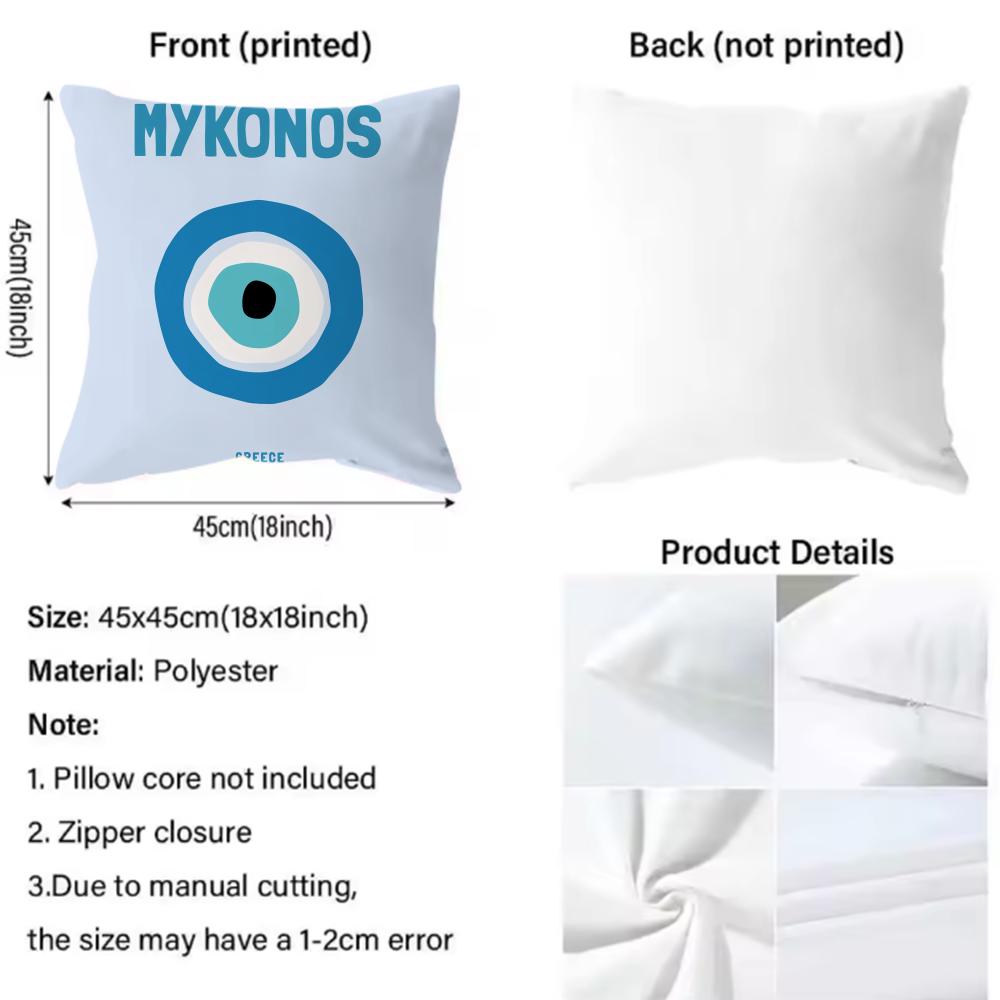 Hot T-Ttravel Vacationer Cushion Cover Soft Washable Pillow Case Multi-Scene For Couch Bed Travel Office Use