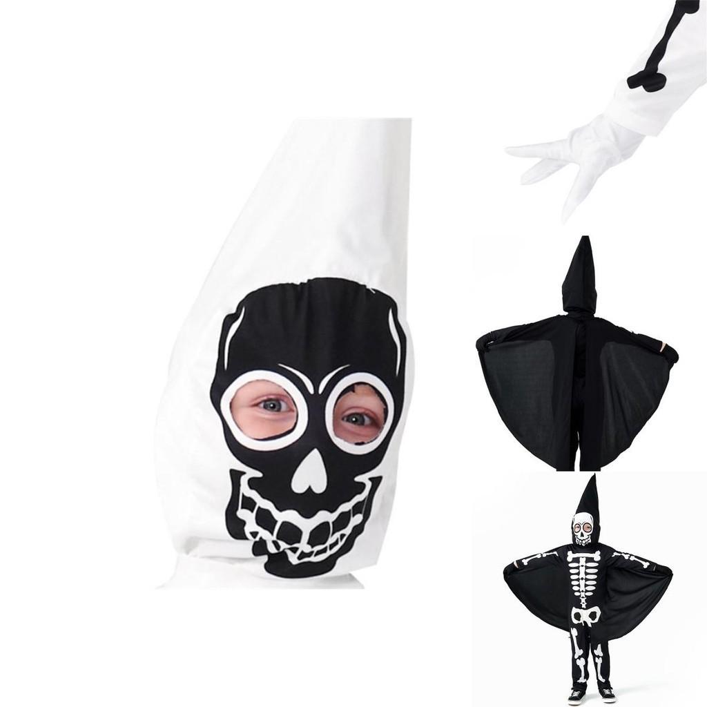 Halloween Costume For Kids Unique Skull Cosplay Outfit For Parties And Performances
