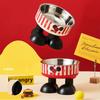 Simple Cartoon Cute Cat Food Bowl High-legged Large Capacity Pet Feeding Bowl Non-Slip Household Puppy Water Feeder Pet Supplies