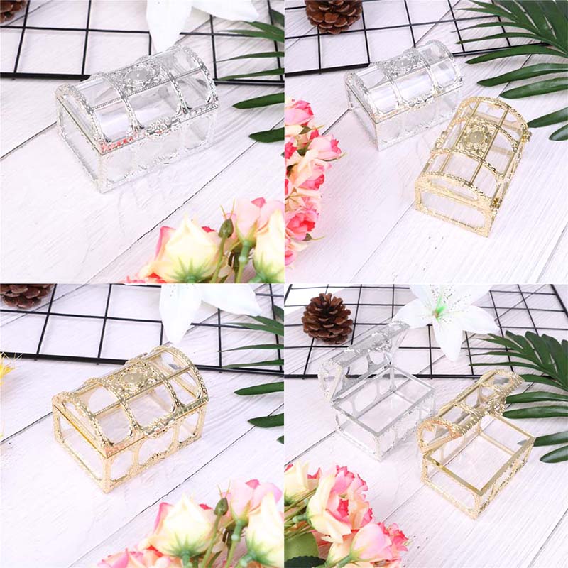 Gold Candy Box Case Chocolate Gift Birthday Party Wedding Decoration