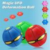 Portable Interactive Flying Saucer Ball Stomp Ufo Magic Balls, Flyer Transforming Glowing Jump Ball, Kids Bouncy Stomp Ball