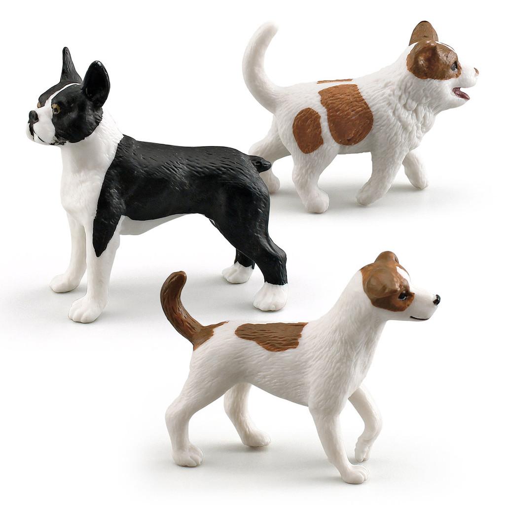 Small Breed Dog Pvc Animal Model Jack Russell Terrier Pet Figurine For Collectors
