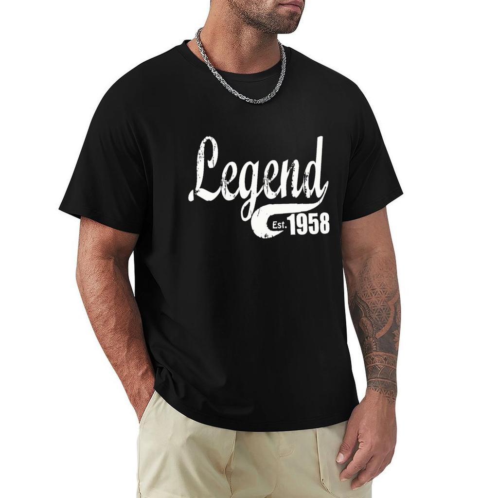 legend 1958 T-Shirt vintage graphic tee custom shirt blue archive anime clothes mens graphic t-shirts hip hop