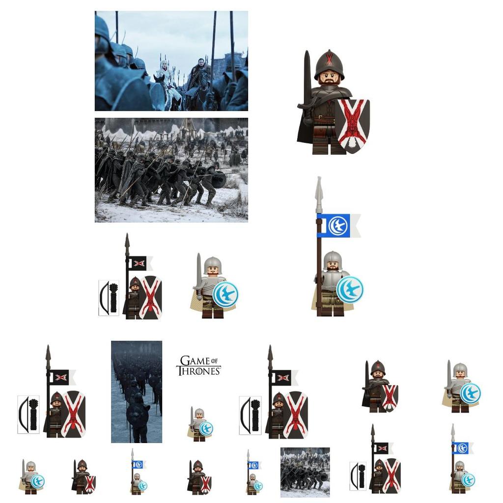 Kt1073 Game Of Thrones Bolton Elite Knight Eryn Valley Knight Building Blocks