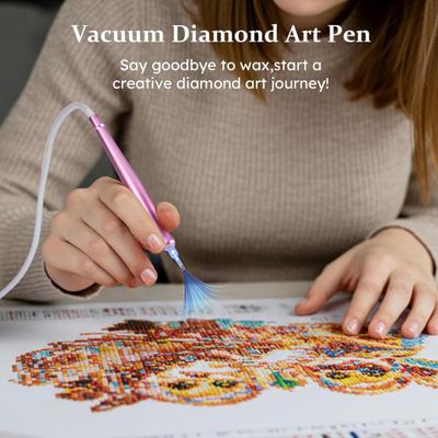 Στυλό Κενού Diamond Art Ηλεκτρικό Στυλό Diamond Art Στυλό Diamond Art χωρίς Κερί για Διάφορα Διαμάντια Εύκολη Τοποθέτηση Διαμαντιών Χειροτεχνία