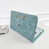 Cute Cat Ear Women Laptop Handbag Crystal Chain Notebook Protective Sleeve Bag Portable Shockproof Computer Carrying Case Fit 13/14/15.6 Inch