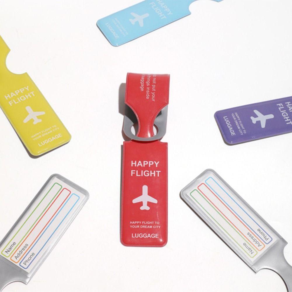 Address Label PVC Luggage Tag Boarding Pass Boarding Pass Tag Airplane Suitcase Tag  Holiday