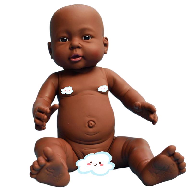 

Лялька Реборн Симуляція М який Силікон Хлопчик Дівчинка Гендерне Розкриття Догляд вдома Навчання Brown Boy