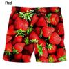 Holiday Hawaiian Men Beach Shorts 3D Print Fruit Watermelon Graphic Sport Shorts New Design Short Pants Personality Clothes