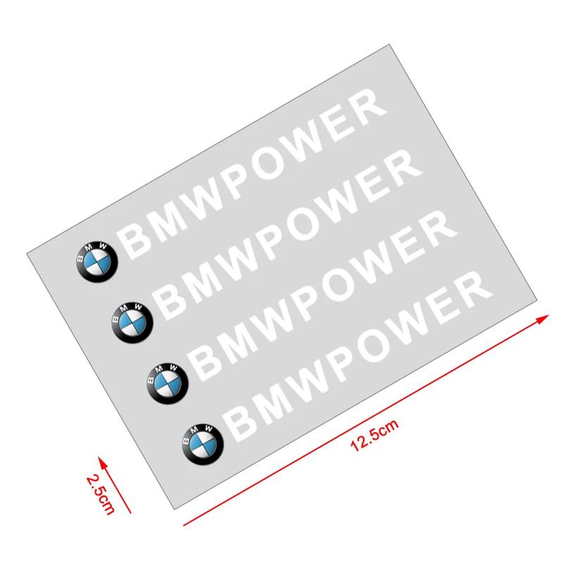 4Pcs Car Door Handle Stickers Tire Rear View Mirror Decals For BMW F30 F10 E90 F20 E46 E60 E70 E39 E36 E87 E28 X3 X4 X7 E92 E91