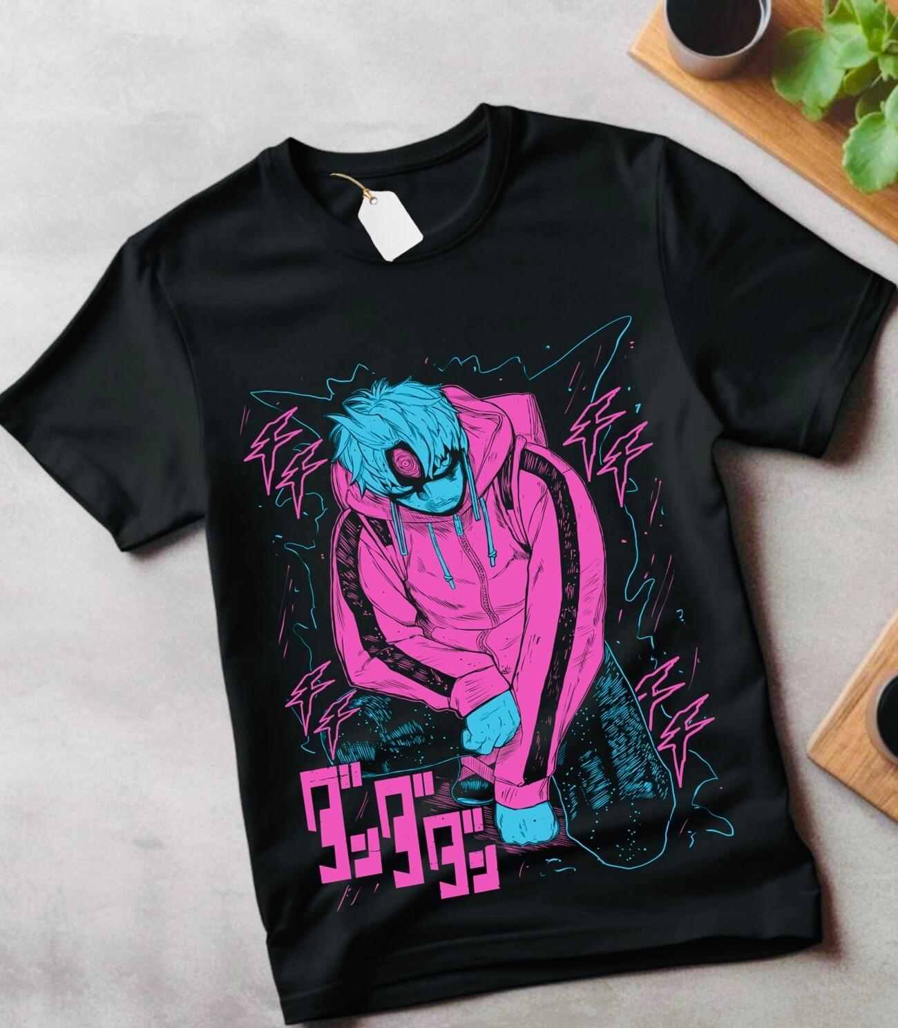 Evil Eye Anime T-Shirt Mens Womens Tees Top Horror Manga Japanese Anime Girl Hallowen Shirt All Size S