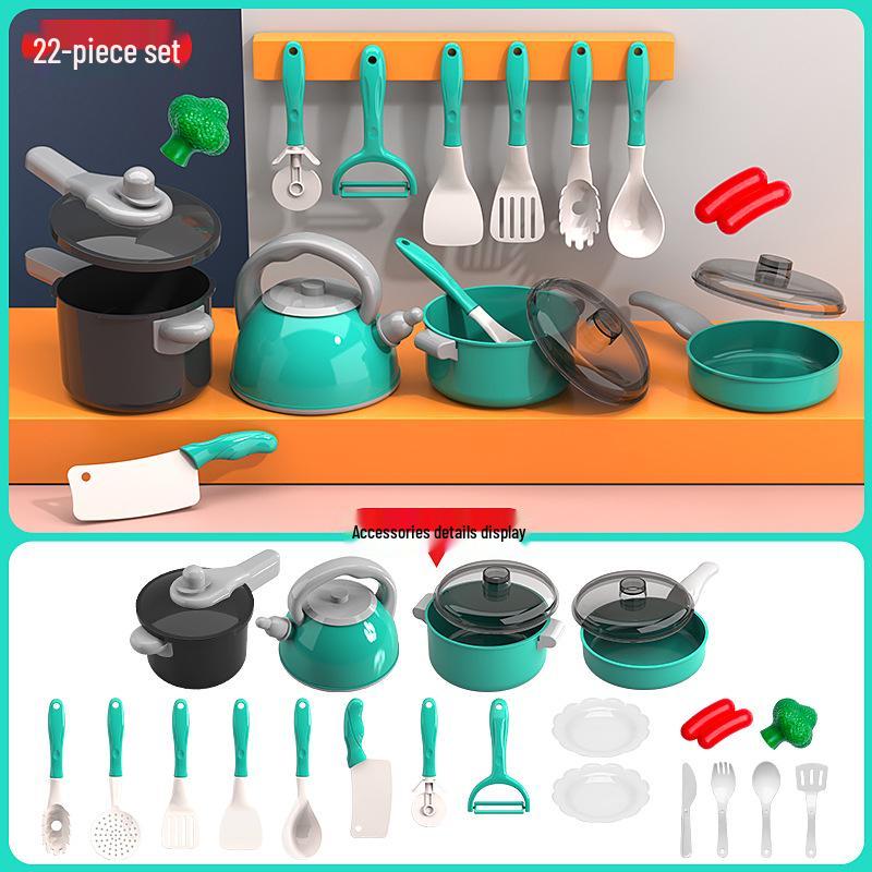 

Children s Pretend Play Kitchen Set with Cuttable Fruits & Vegetables