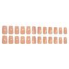 Stylish European & American Nude White French Manicure Press-On Nails - Elegant, Versatile Look