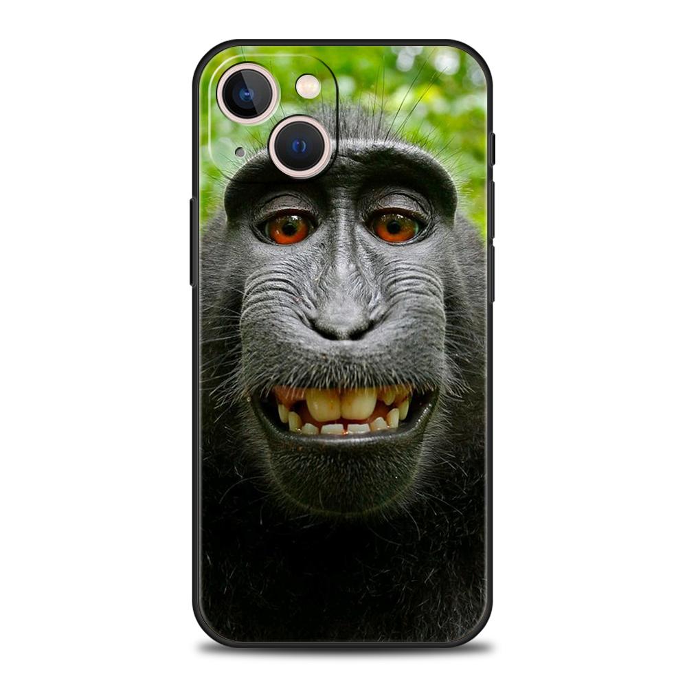 Luxury TPU Soft Phone Case For iPhone 17 Air 16E 16 11 15 14 Pro MAX 12 13 7 8 Plus X XR XS SE 2022 Cover Monkey