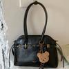 Nova bolsa de ombro grande capacidade para o outono, bolsa tote transversal, maleta de mão em couro wax oil retrô, feminina