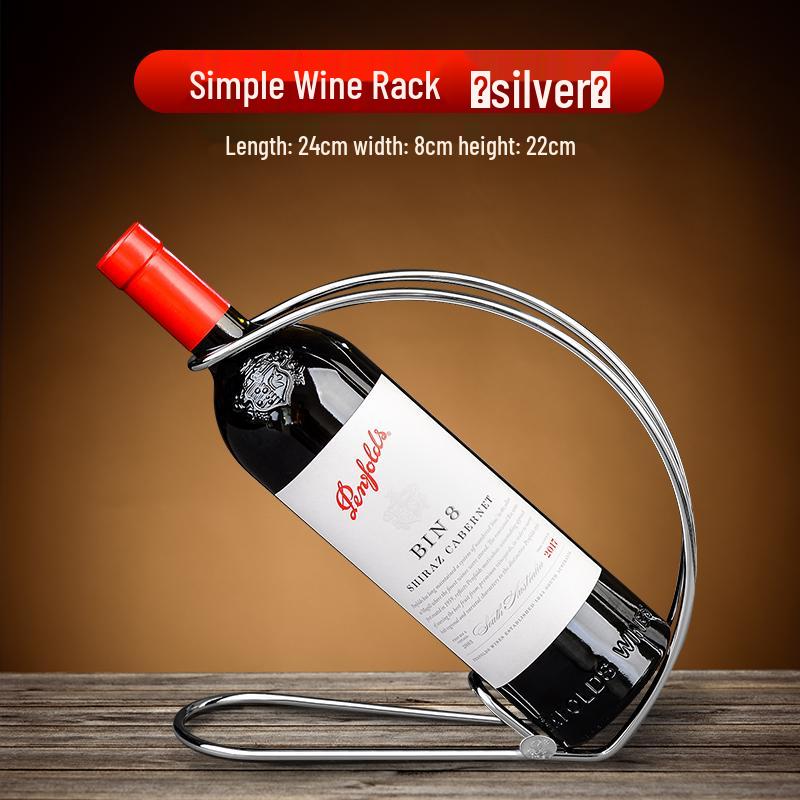 Luxury Red Wine Rack: Elegant Slanted Holder for Wine Bottle Display and Home Decoration