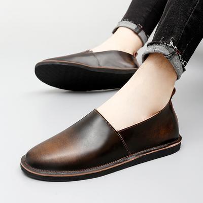 Mote Klassisk Merke Menns Ekte Skinn Sko Vintage Menns Formelle Business Sko Lavt Kutt Massasje Såler Oxford Sko Allsidig