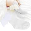 1 Pair Baby Girls Angel Wings Decor Ruffles Knee High Soft Leg Warmer Socks (White S)