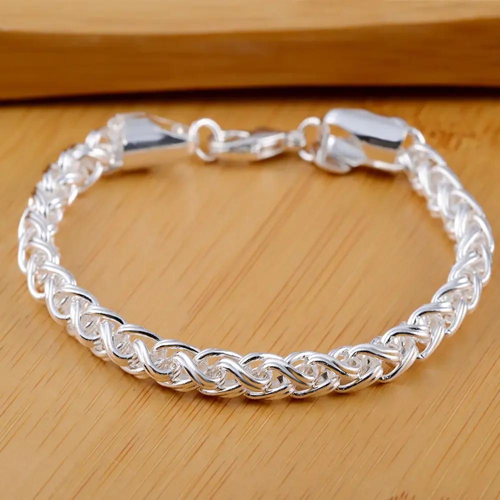 retro twisting circle chain   Copper Bracelet for woman Popular Wedding party Christmas Gifts fashion Jewelry