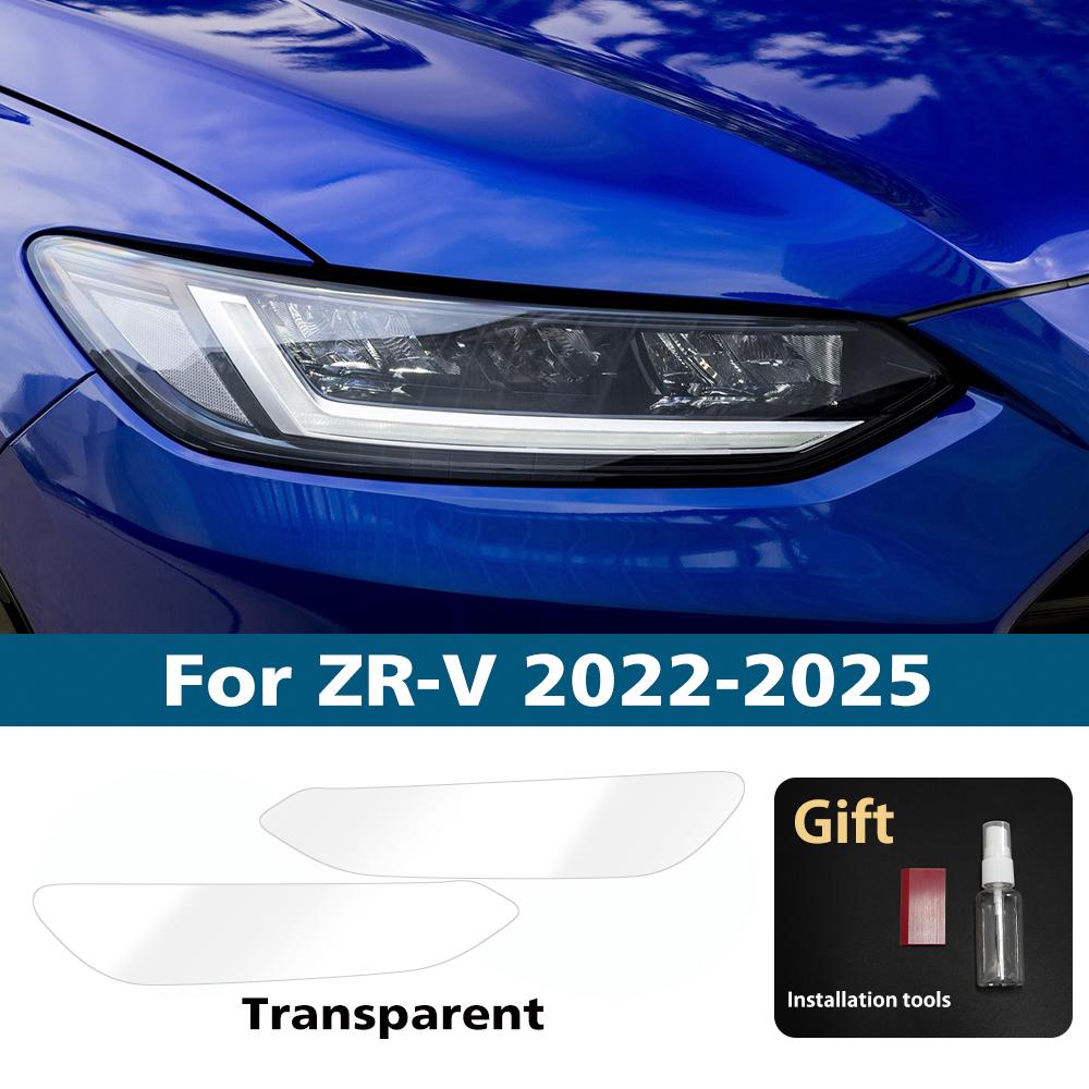 For Honda CR-V/HR-V/Vezel/Civic/Accord/Fit/Jazz/Pilot TPU Headlight Protective Film Smoke Black Anti-Scratch Vinyl Wrap Cover