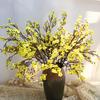 Artificial Plum Blossom Branches 19.6" Fake Long Stem Wintersweet Flower for Wedding Home Office Bedroom Party Table Centerpiece