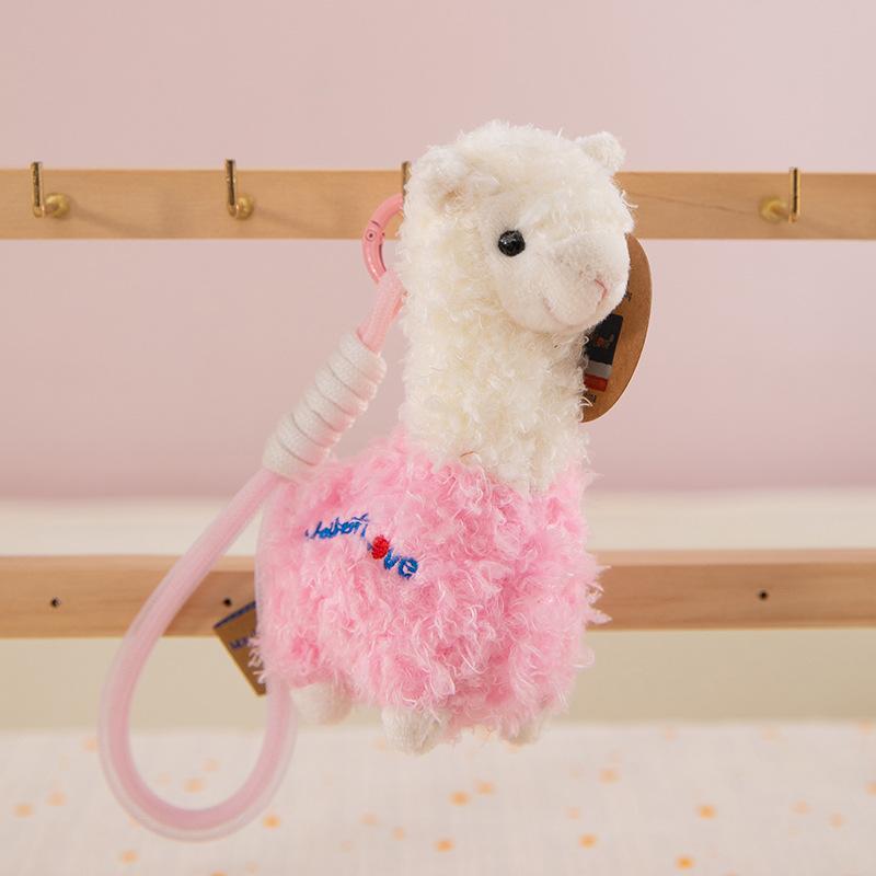 Cute Long-eared Rabbit Plush Pendant Cartoon Alpaca Doll Girl Bag Hanging Ornament Boutique Keychain