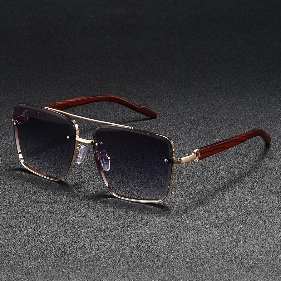 Luxusní čtvercové sluneční brýle pro muže Nové dřevěné vintage designové módní brýle Sluneční brýle Ženy Dovolená Gafas De Sol Hombre
