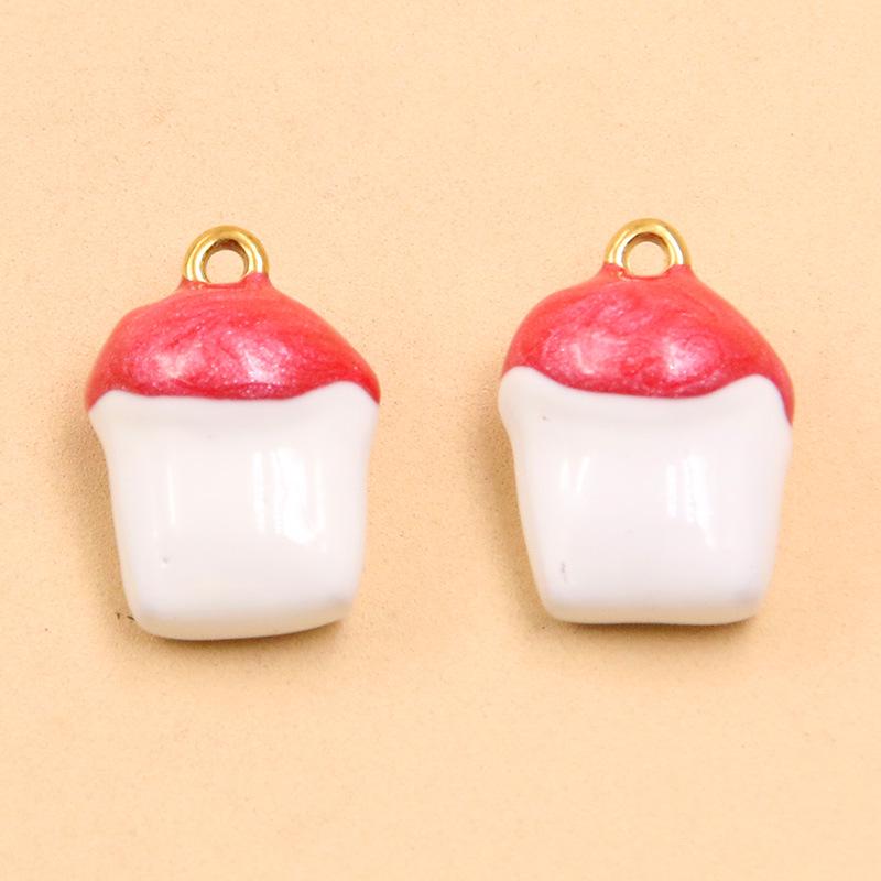 Gold Enamel Stainless Steel Ice Cream Star DIY Jewelry Accessories