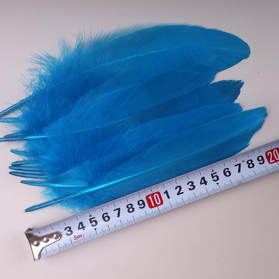 100Pcs Colored Goose Feathers for Decorating Christmas Crafts Dress Jewelry Fringe Accessories 6-8 inch 15-20CM
