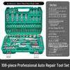 Car Repair Socket Wrench and Ratchet Set - Comprehensive Auto Repair and Maintenance Tool Set