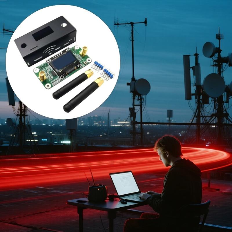 Fully Tested MMDVM Double Duplex Hotspot Board with Antennas and Case 10mW Power SMA Connectors Support P25