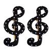 2 Piece Lovely Star Dot Music Symbol Hair Clip Safe Acrylic Hair Decorations Barrettes Present For Kids Adults