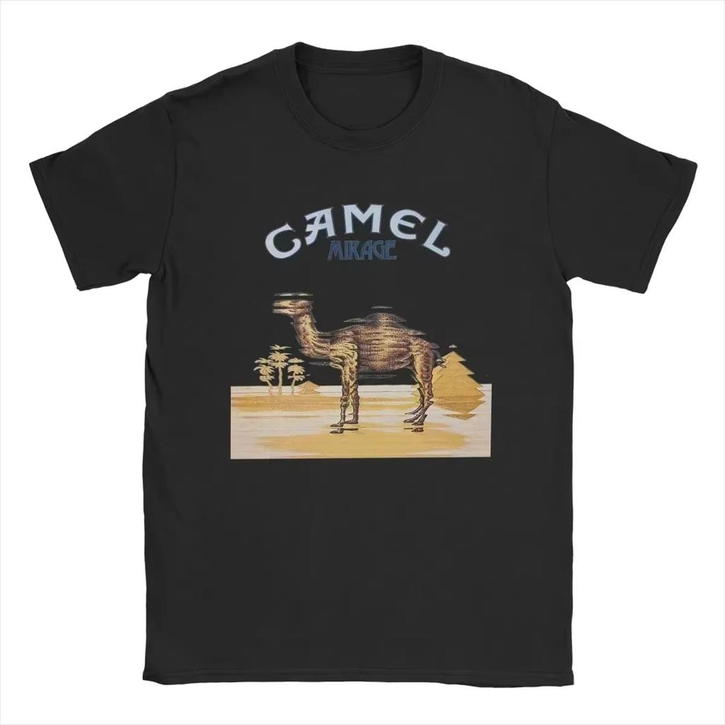 2026 Retro Car Camel Cigarettes TShirt Vintage Cotton Tops Tee Short Sleeve Casual Streetwear Women Unisex Clothing Motosport Ins