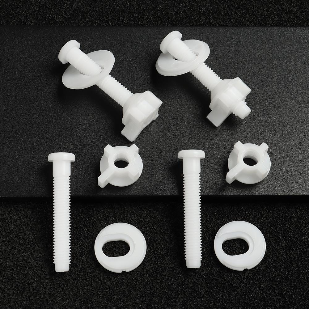 1Pair Household Easy Installation Universal Fixing Screws Bathroom Nut Bolts Toilet Seat Hinges
