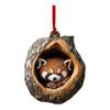 Christmas Animal Ornament Cartoon Forest Animal Hanging Decoration 2D Flat Acrylic Pendant