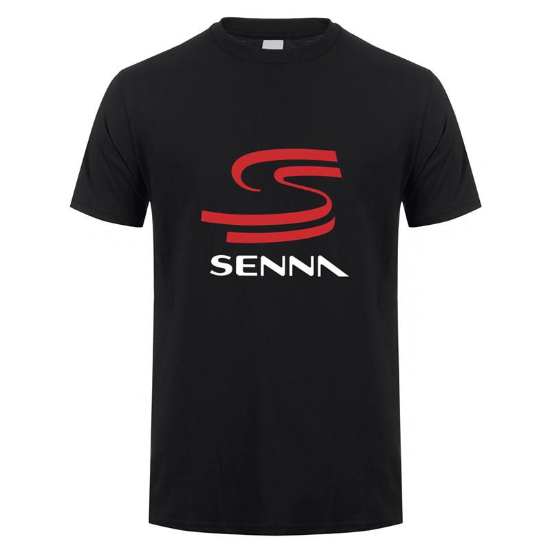 Fashion Sports Summer Outdoor New Hero Ayrton Senna T Shirt Men Short Sleeve Cotton T-shirts Funny Cool Man Tshirt  Clothes Tops
