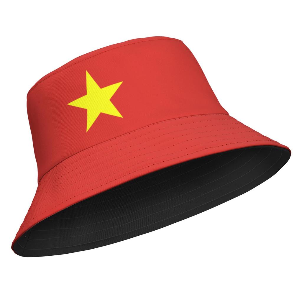 Viet Nam Custom Made Name badge Team Logo Bucket Cap Vnm Country Travel Vietnam Nation Vietnamese Flag Photo Fisherman Hats