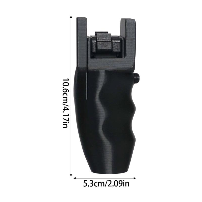 Ergonomic Camera Handle Mount For 360 Panoramic Devices Toolless Snap On Design Comfortable Grip For Long Shoots