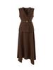 Elegant Waist-Cinched V-Neck Vest + Skirt Two-Piece Set for Women - Autumn/Winter New Arrival
