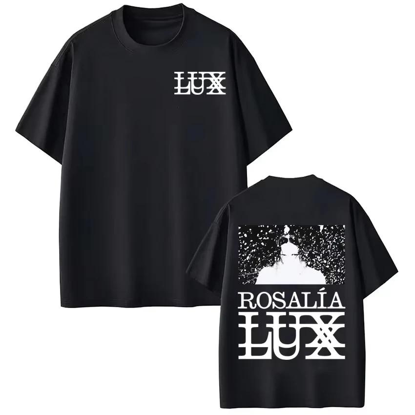 

Singer Rosalía Album LUX Printed TShirt Unisex Fashion Aesthetic Loose TShirt Casual Crew Neck Cotton TShirt Fan Gift L