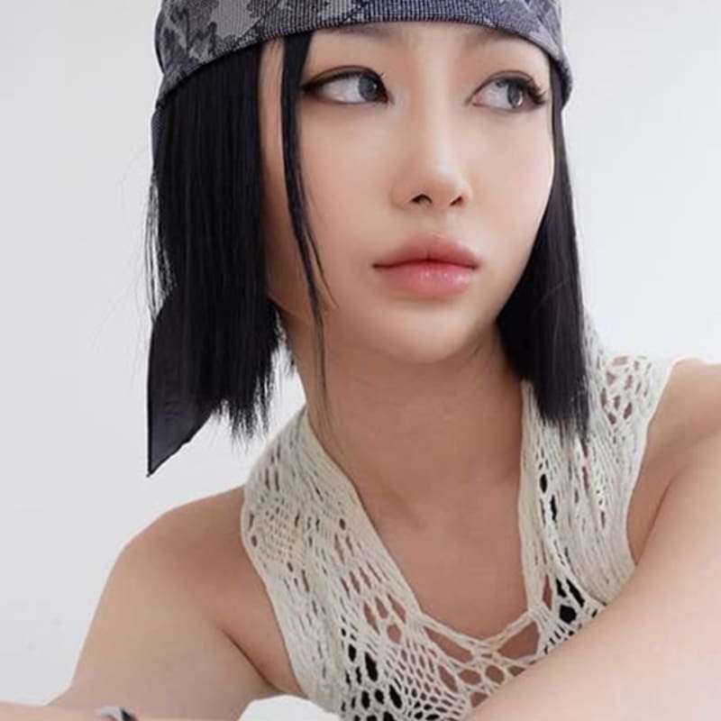 

MAYA SAPANA Mosaic Dragon Silk Scarf (Black) Black