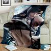 3D Tifa Aerith Sexy Lace Girl Game Cartoon Blanket,Soft Throw Blanket for Home Bedroom Bed Sofa Picnic Office Cover Blanket Kids