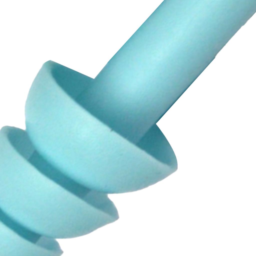 4 Paar geräuschunterdrückende Ohrstöpsel waschbar zum Schlafen schalldicht Silikon schützend Slow Rebound blau
