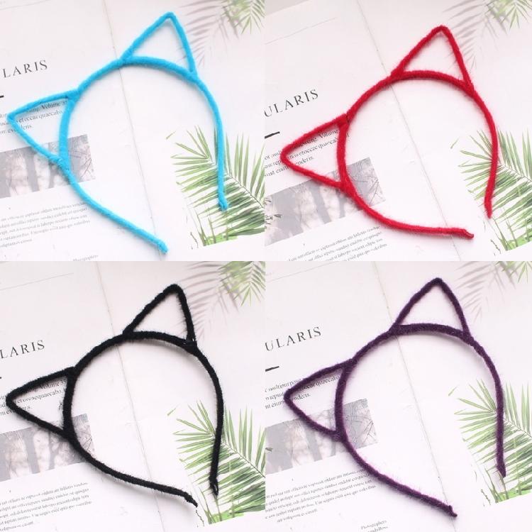 Cat Ear Headbands Hairband Hair Hoop for Women and Girls Plush Hair Accessories