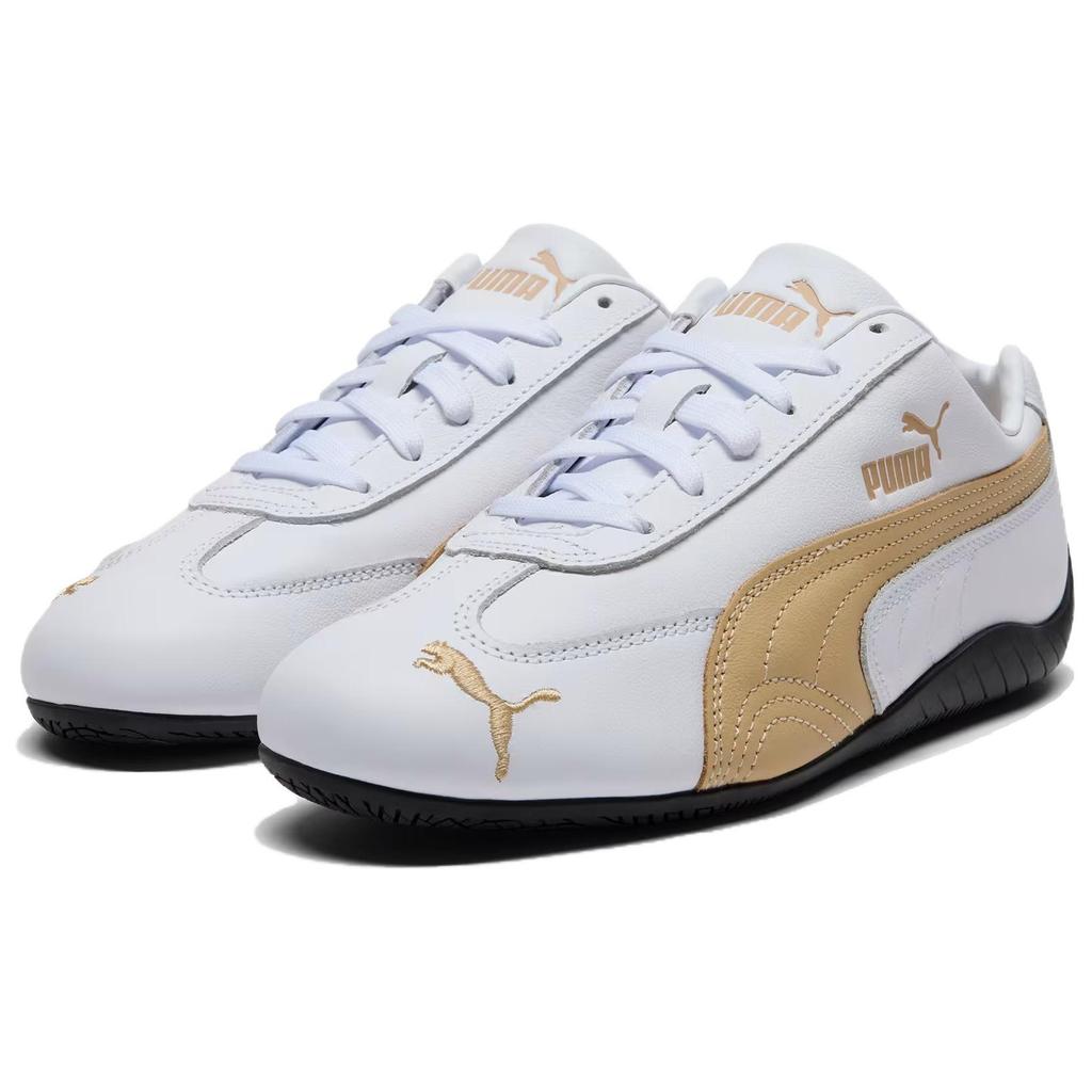 Puma  Speedcat Leather White Toasted Almond Women Sneakers 403574-01