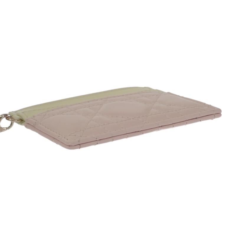 Dior S0974OBWS Kartenetui pink/gelb Lammleder Damen